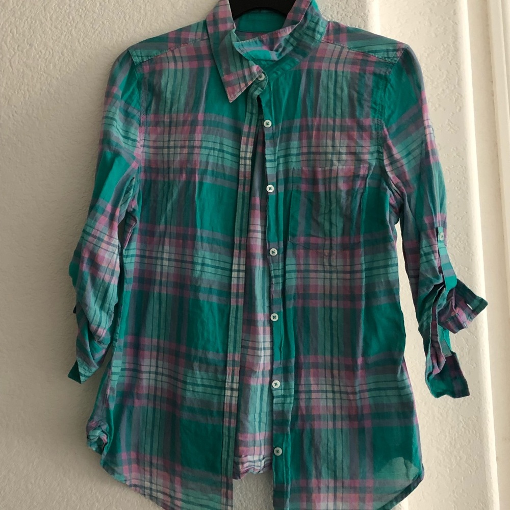 Plaid top